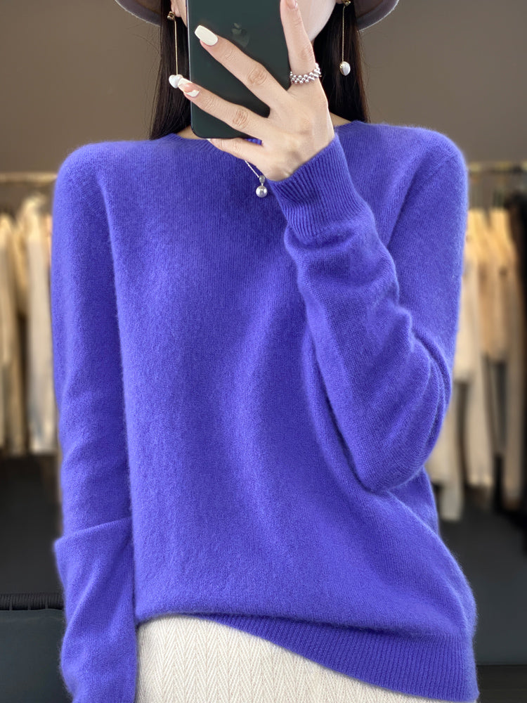 Crew Neck Long Sleeve Knit Sweater