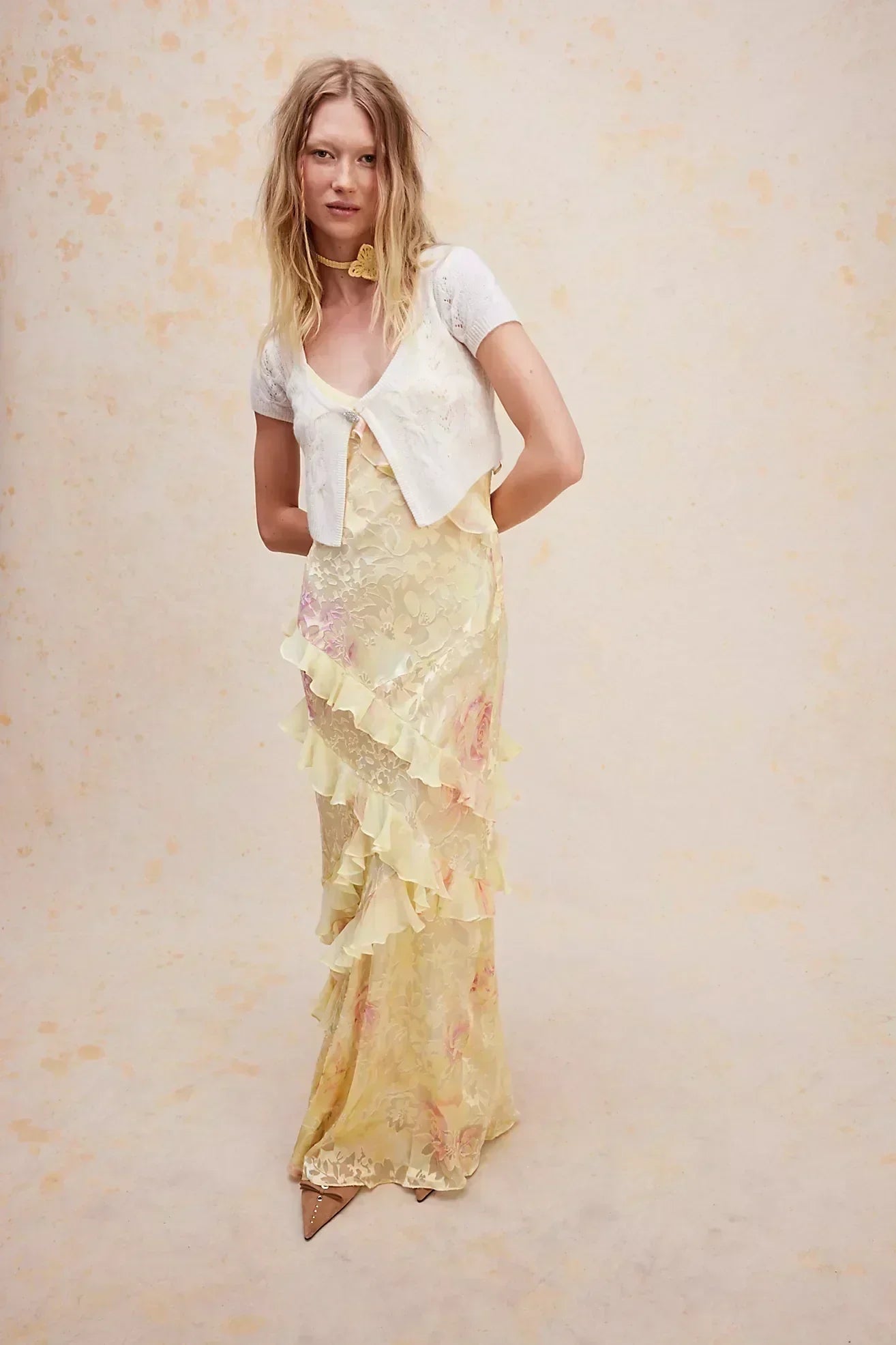 Aleah | Lightweight Sleeveless Maxi Dress Yellow