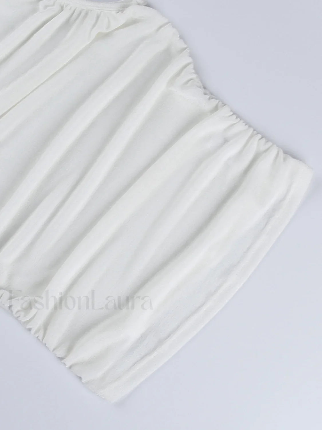 Draped High Neck Trendy Rose Decoration Tank Top