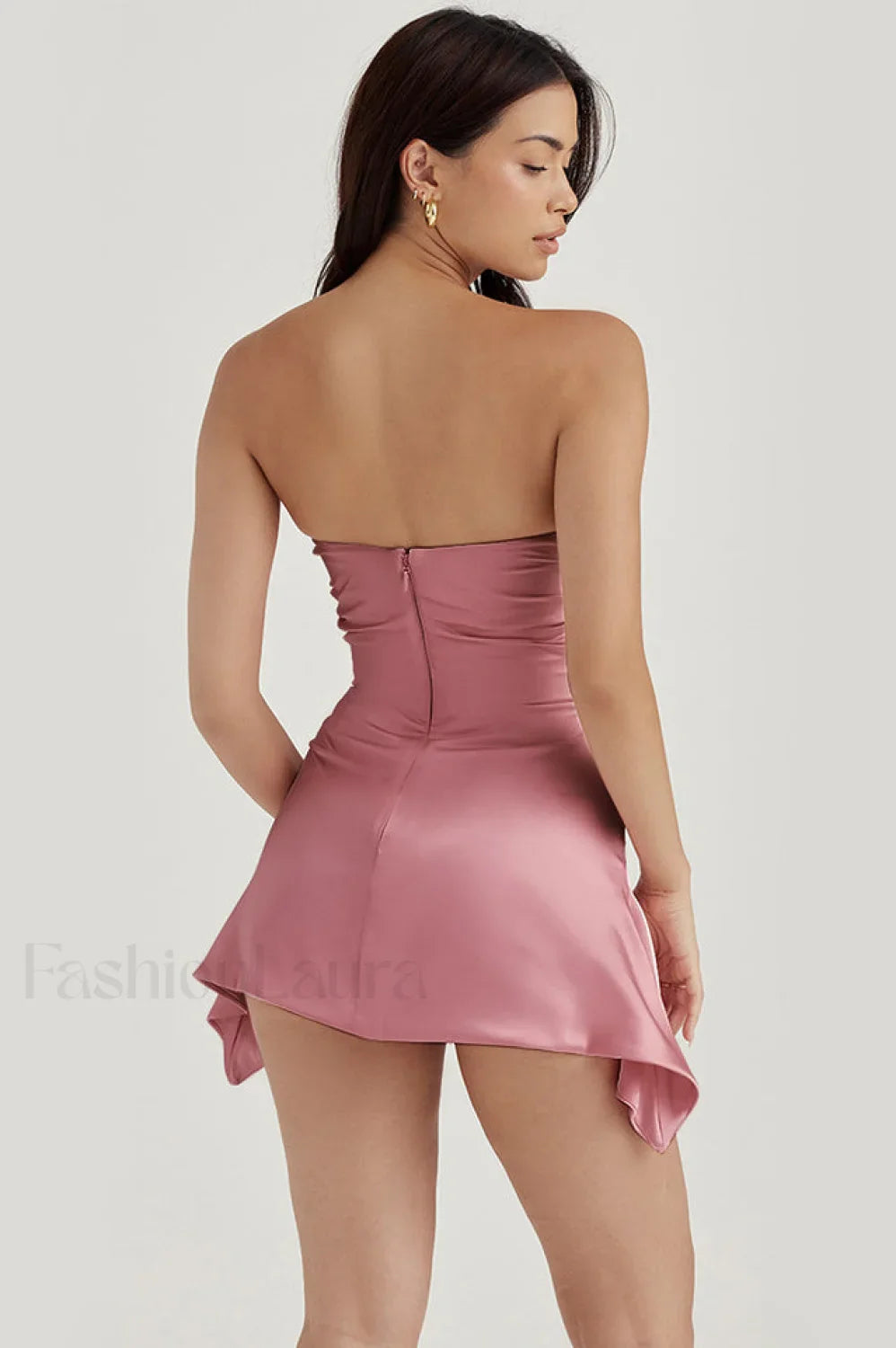 Draped Strapless Stylish Corset Dress