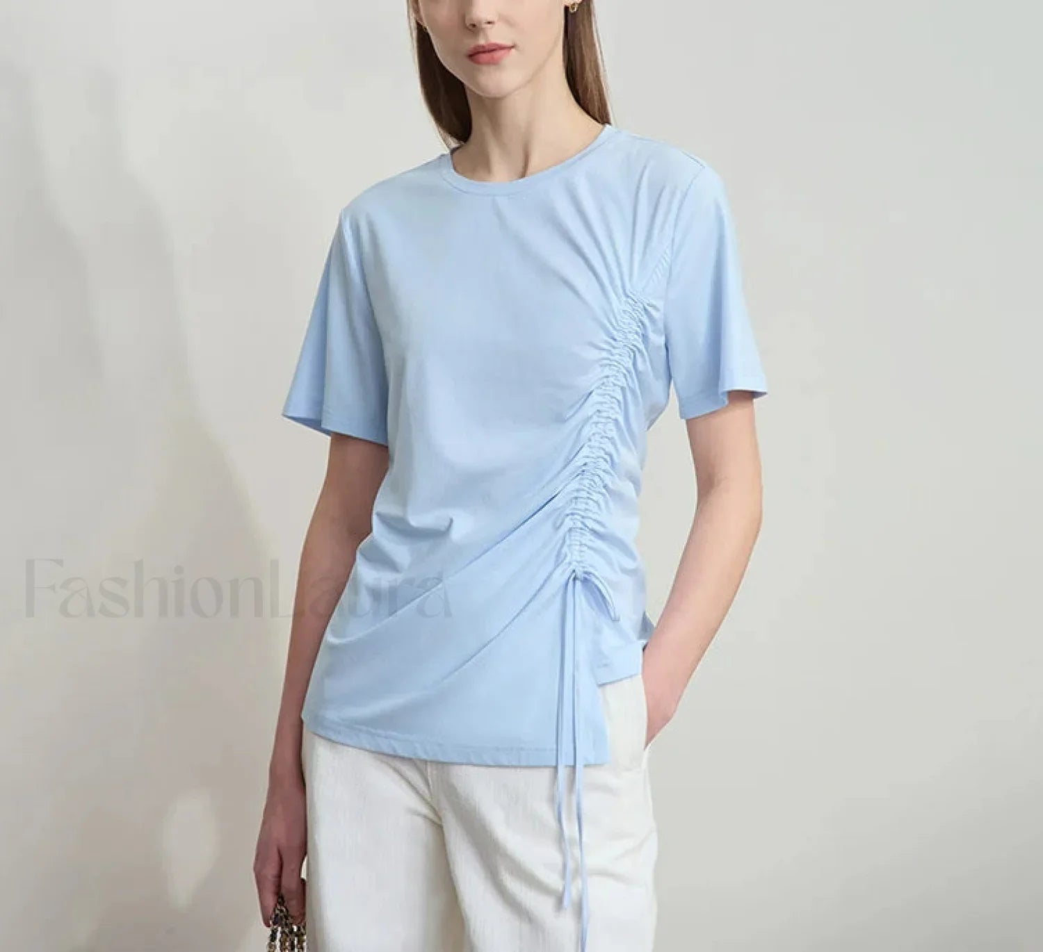 Drawstring Casual Fit T-Shirt