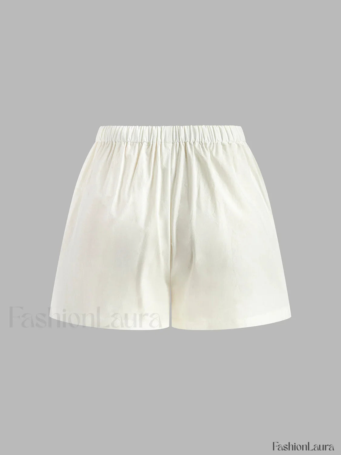 Drawstring Split Casual Shorts Set