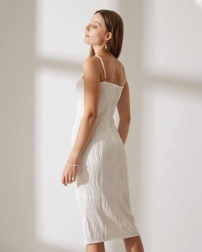 Sleeveless Water Ripple Textured Cami Dress