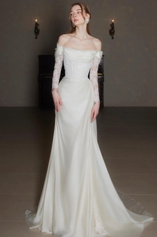 Off-the-Shoulder Lace Dress
