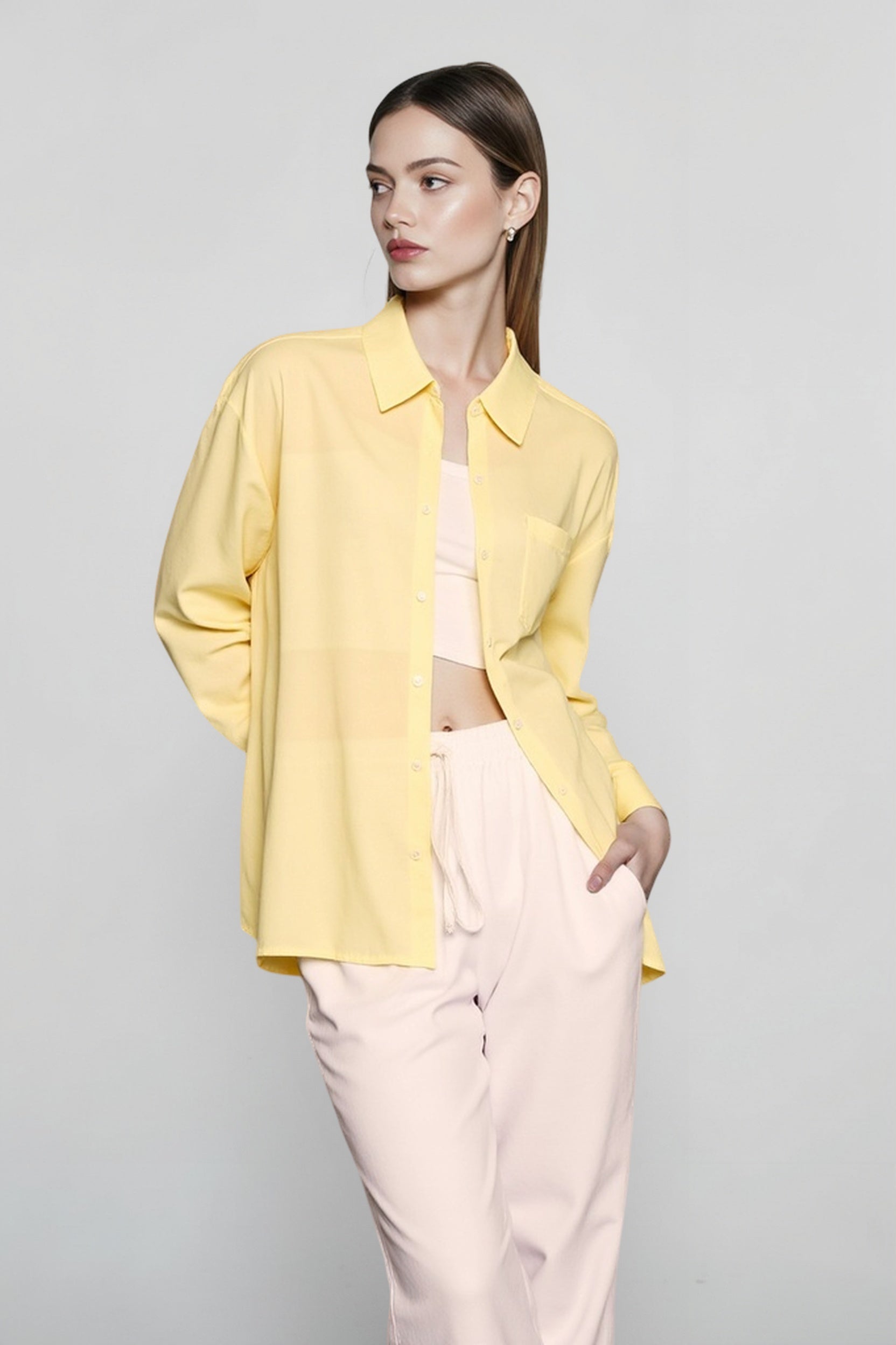 Linen Slim Fit Blouse