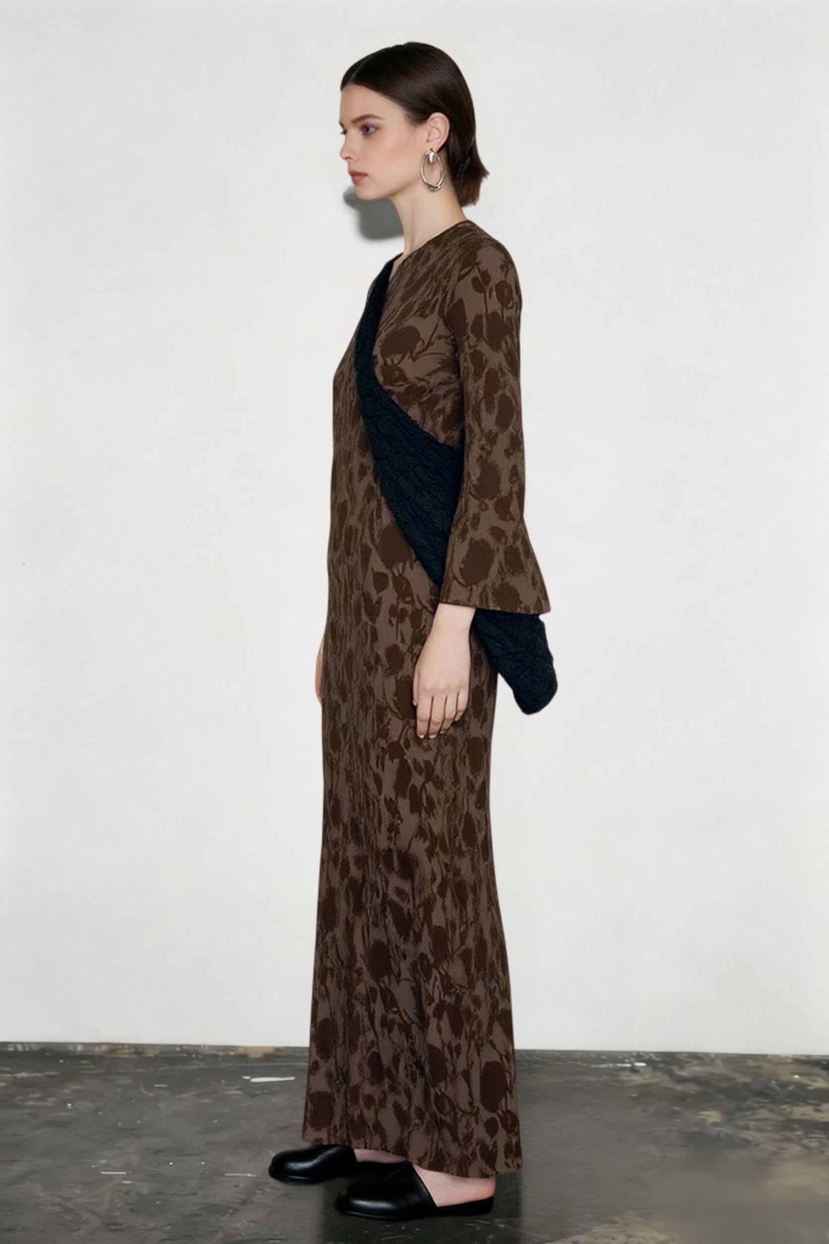 High-Waist Maxi Dress