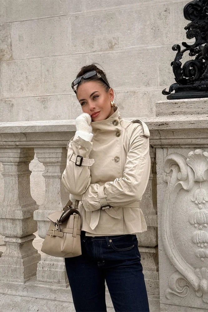 Double Breasted Short Jacket