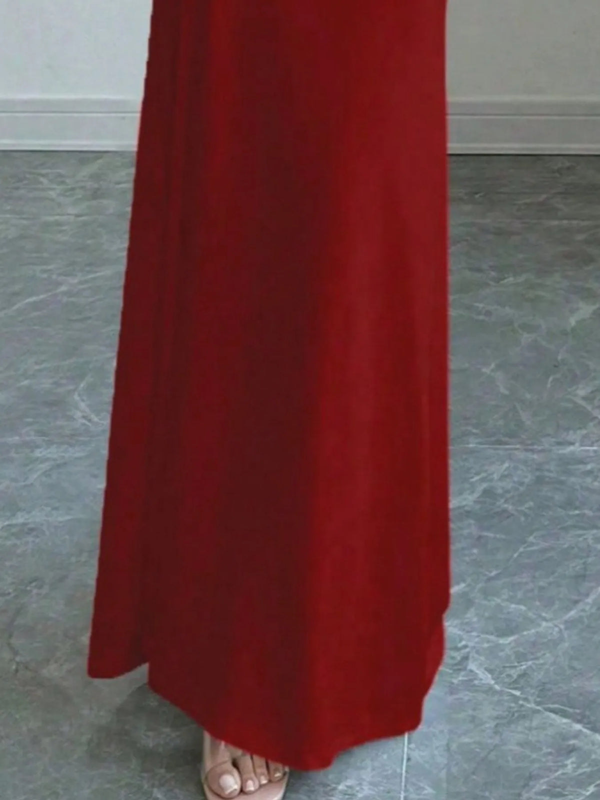 Fold Over Off Shoulder Long Sleeve Twist Back Bodycon Maxi Dress 14
