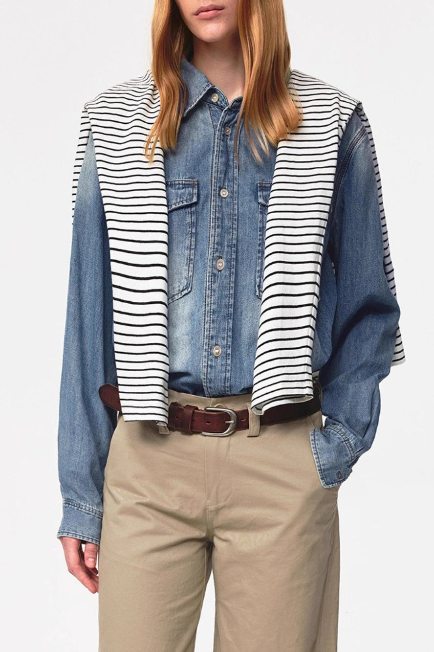 Vintage Washed Denim Jeans