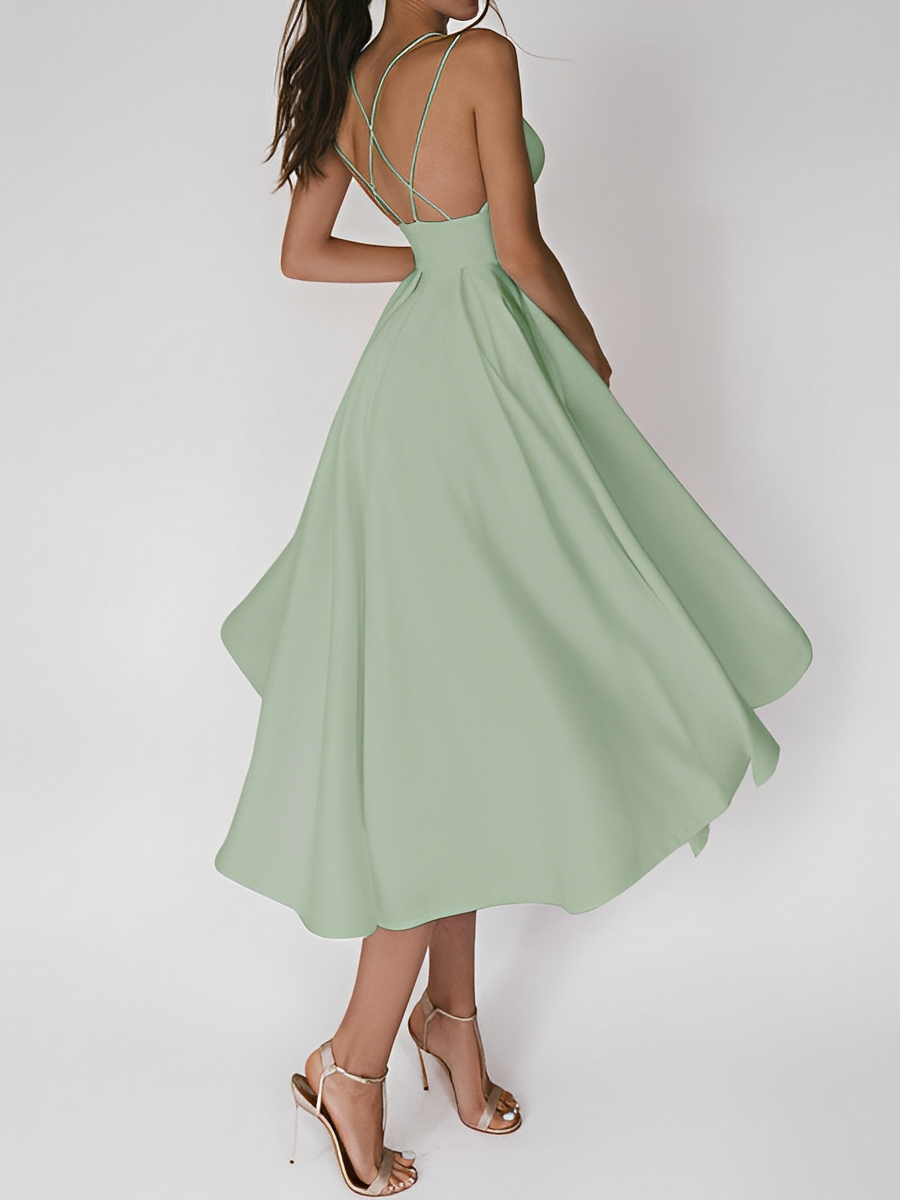 Amarante Statement Spaghetti Dress Chic Silhouette Collection