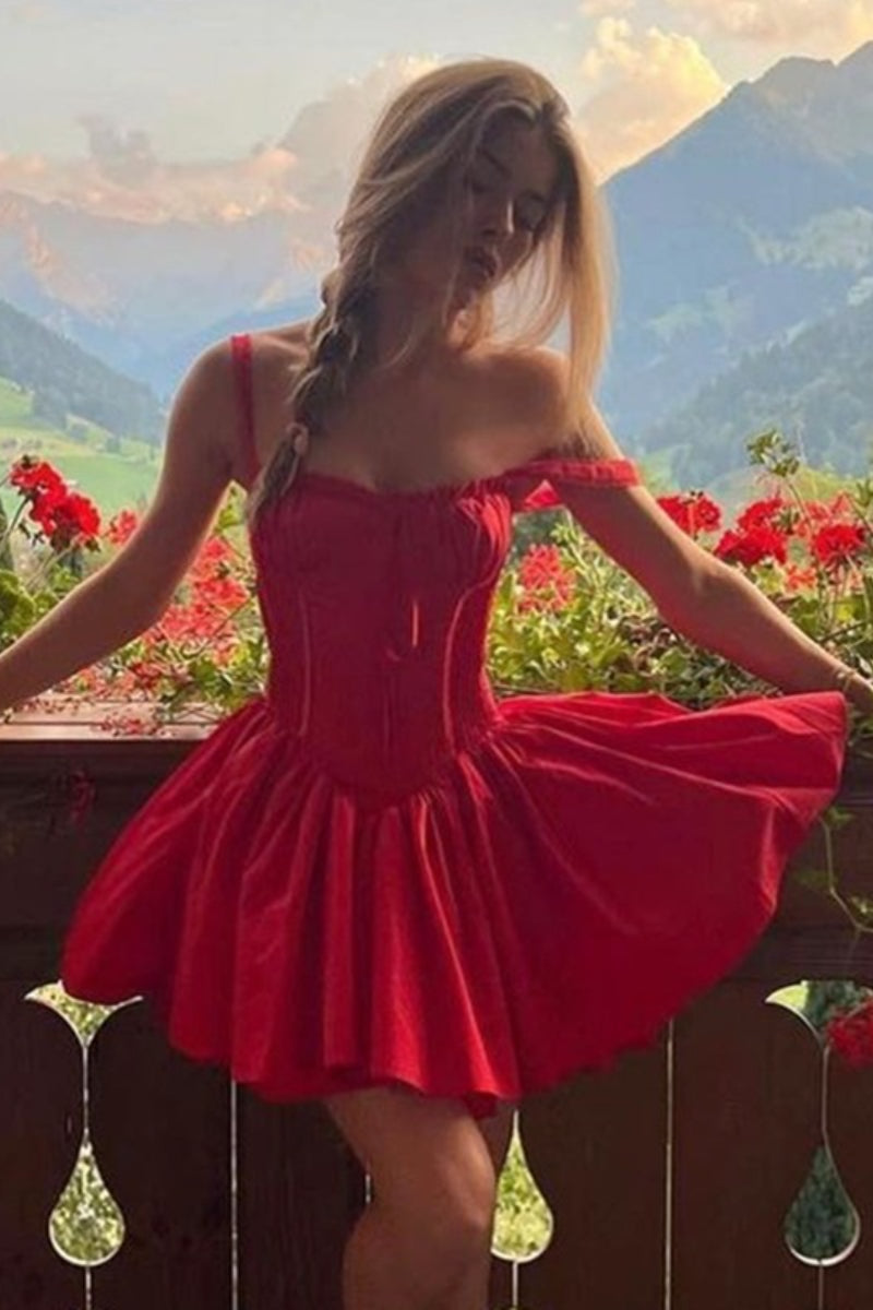 Wrap Tie Spaghetti Strap Mini Dress