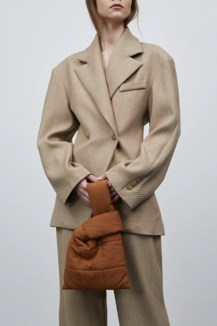 Luxe Draped Notch Collar Blazer