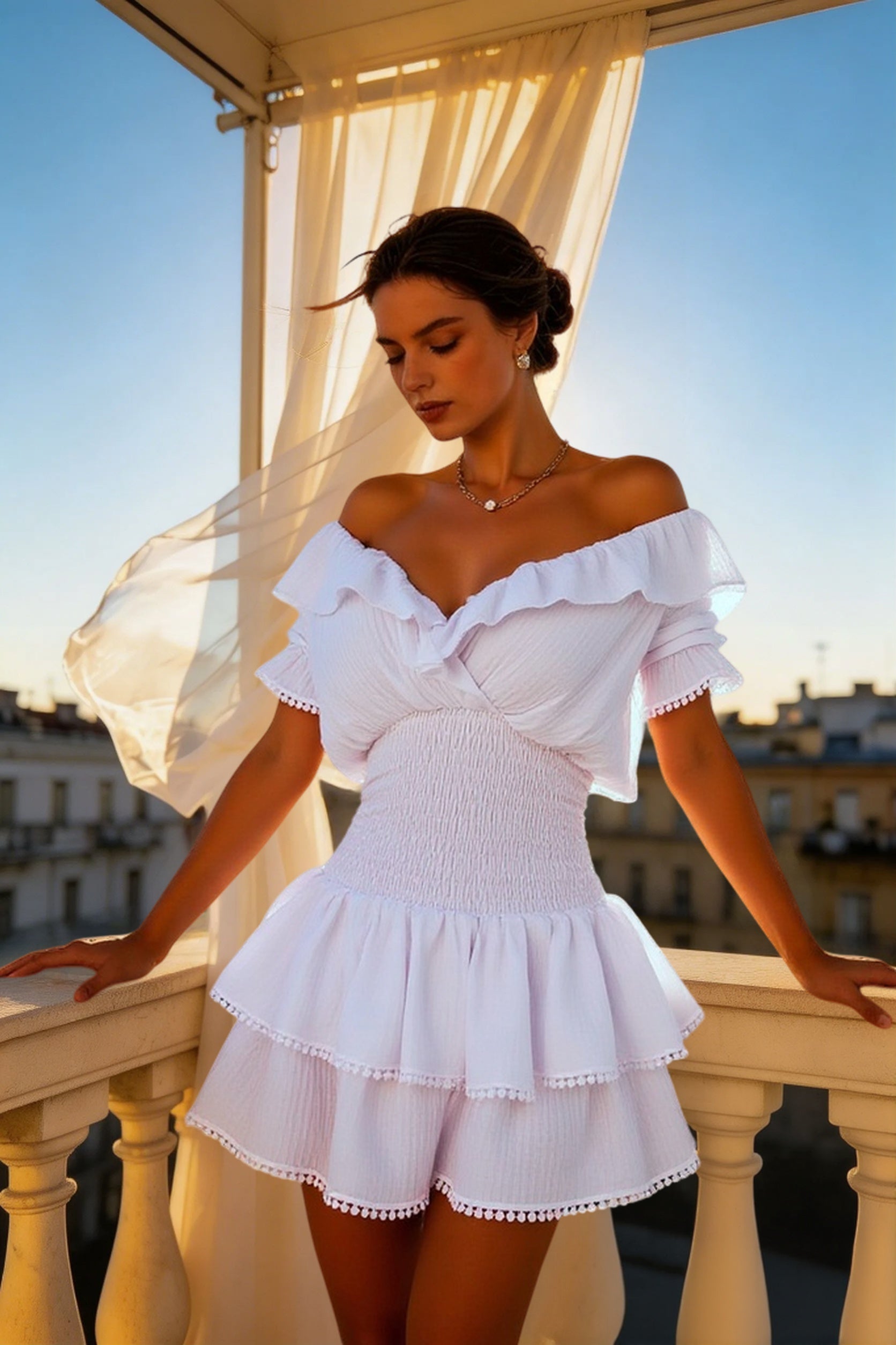 Off-the-Shoulder Mini Dress