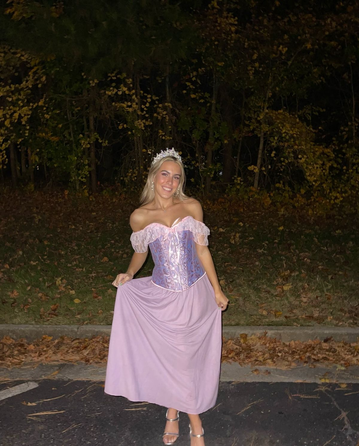 Off The Shoulder Lilac Princess Prom Dress Chiffon Birthday Dress