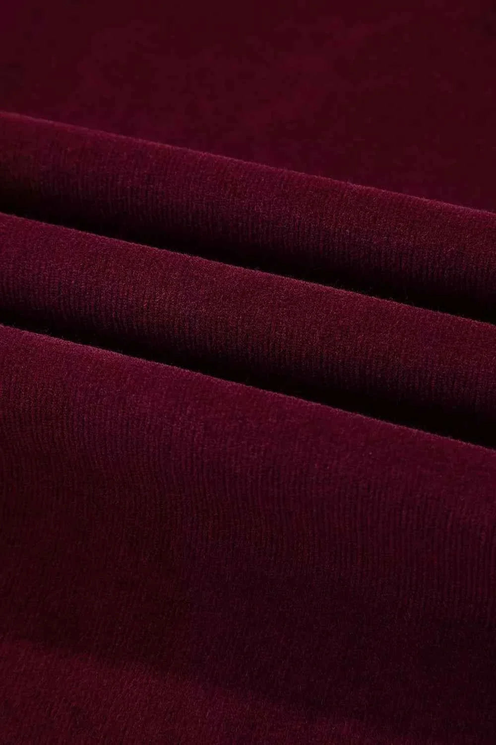 Corduroy Solid Color High Waist Wide Leg Pants