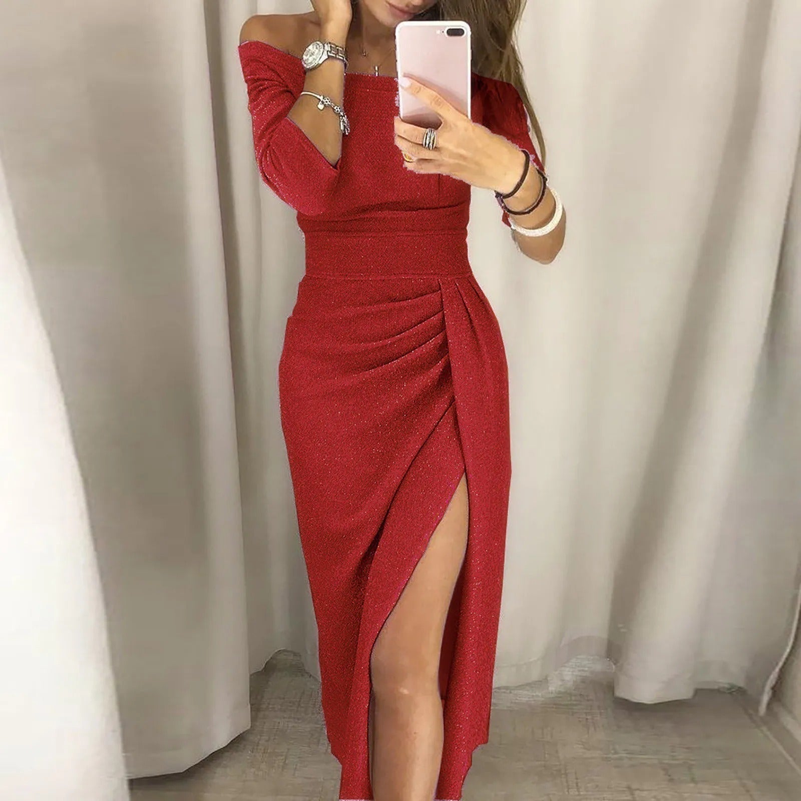 Contemporary Paola Womens High Waisted Dress for Modern Fashion Wear