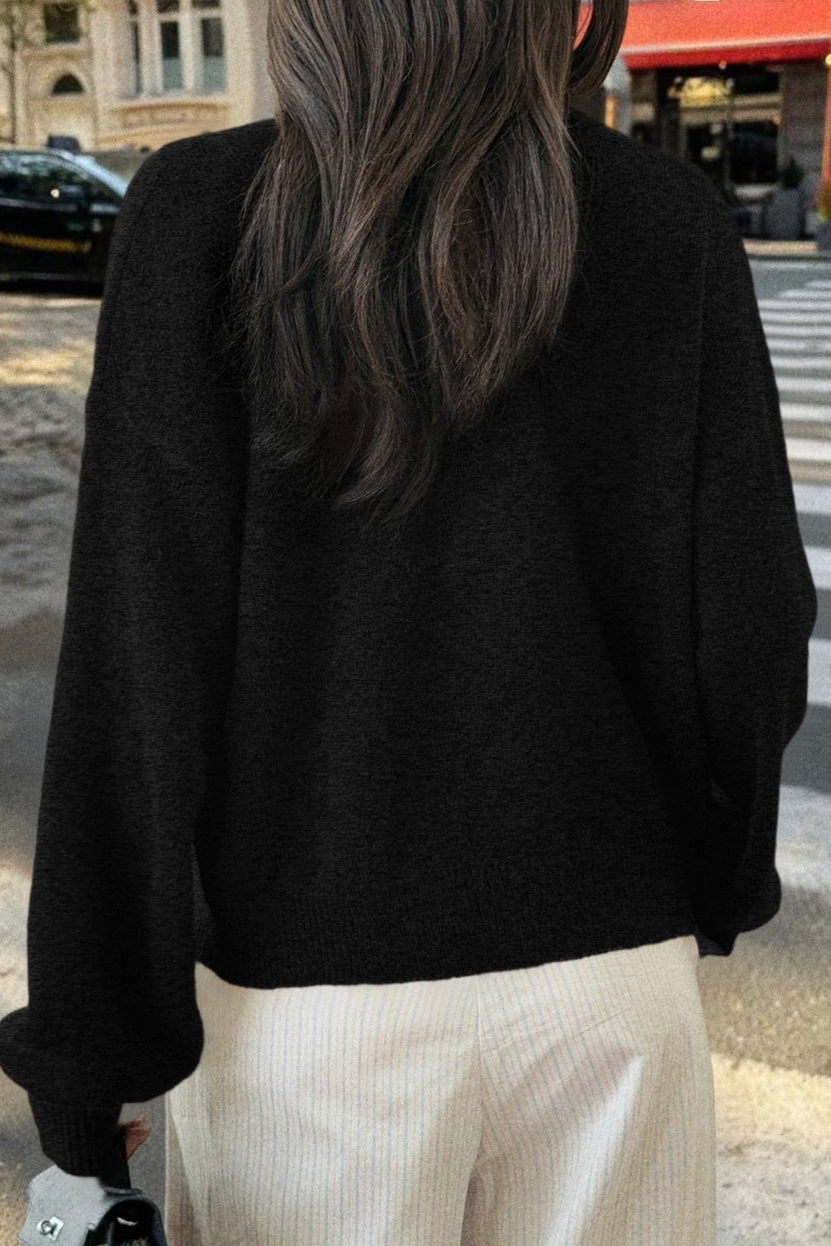 Casual Minimalist Button Front Long Sleeve Coat