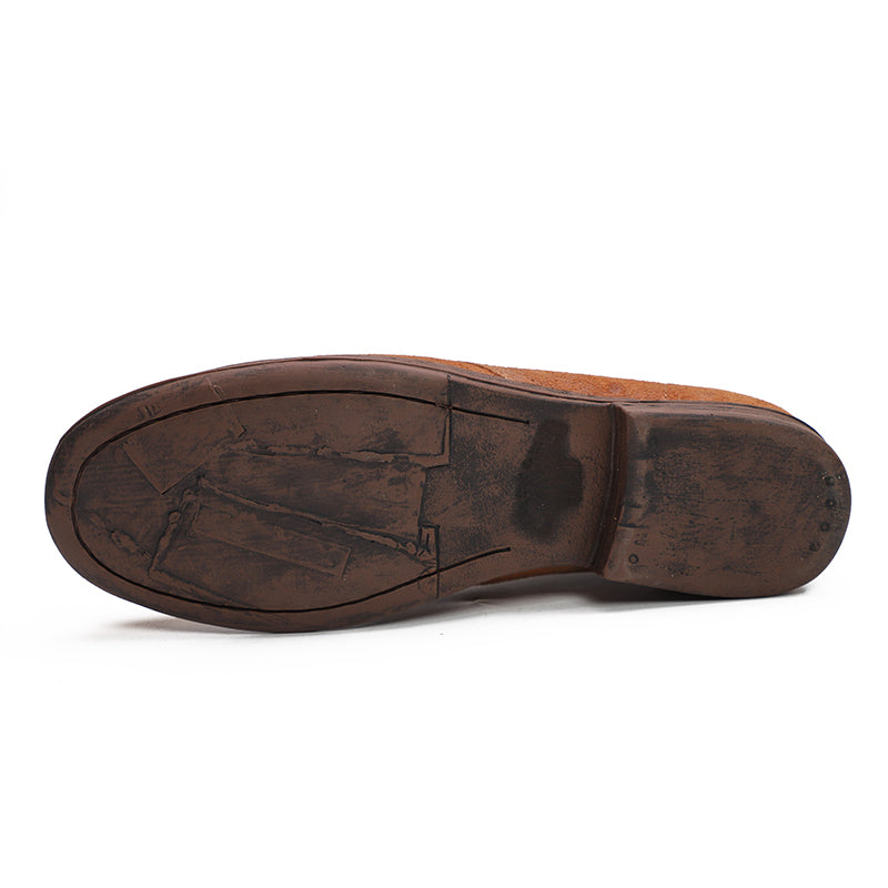 Oxfords For Women Lace Up Flat Sole Ankle Boots Handmade Matte Leather Boots Coffee/Brown