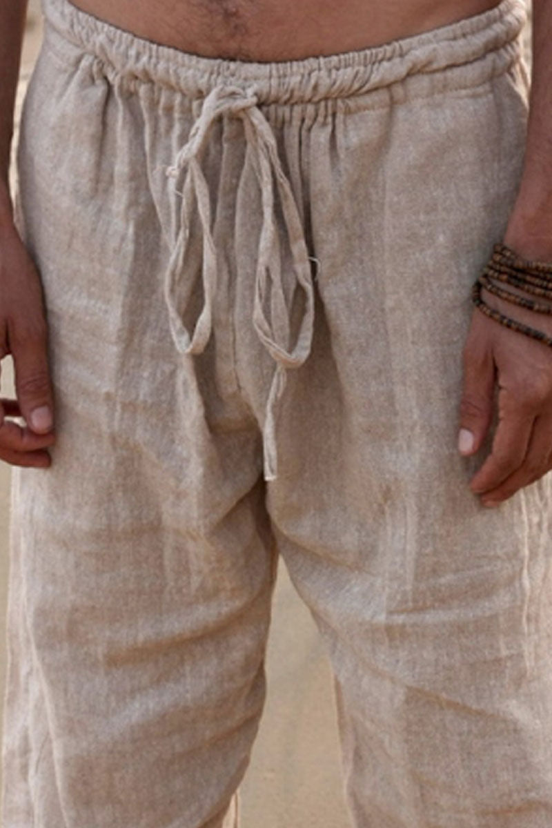 Home Yog Linen Wide Leg Pants
