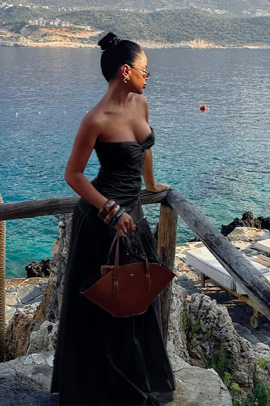 Cut-Out Strapless Birthday Dress