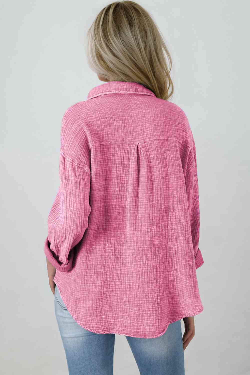 Blouse Textured With Buttons