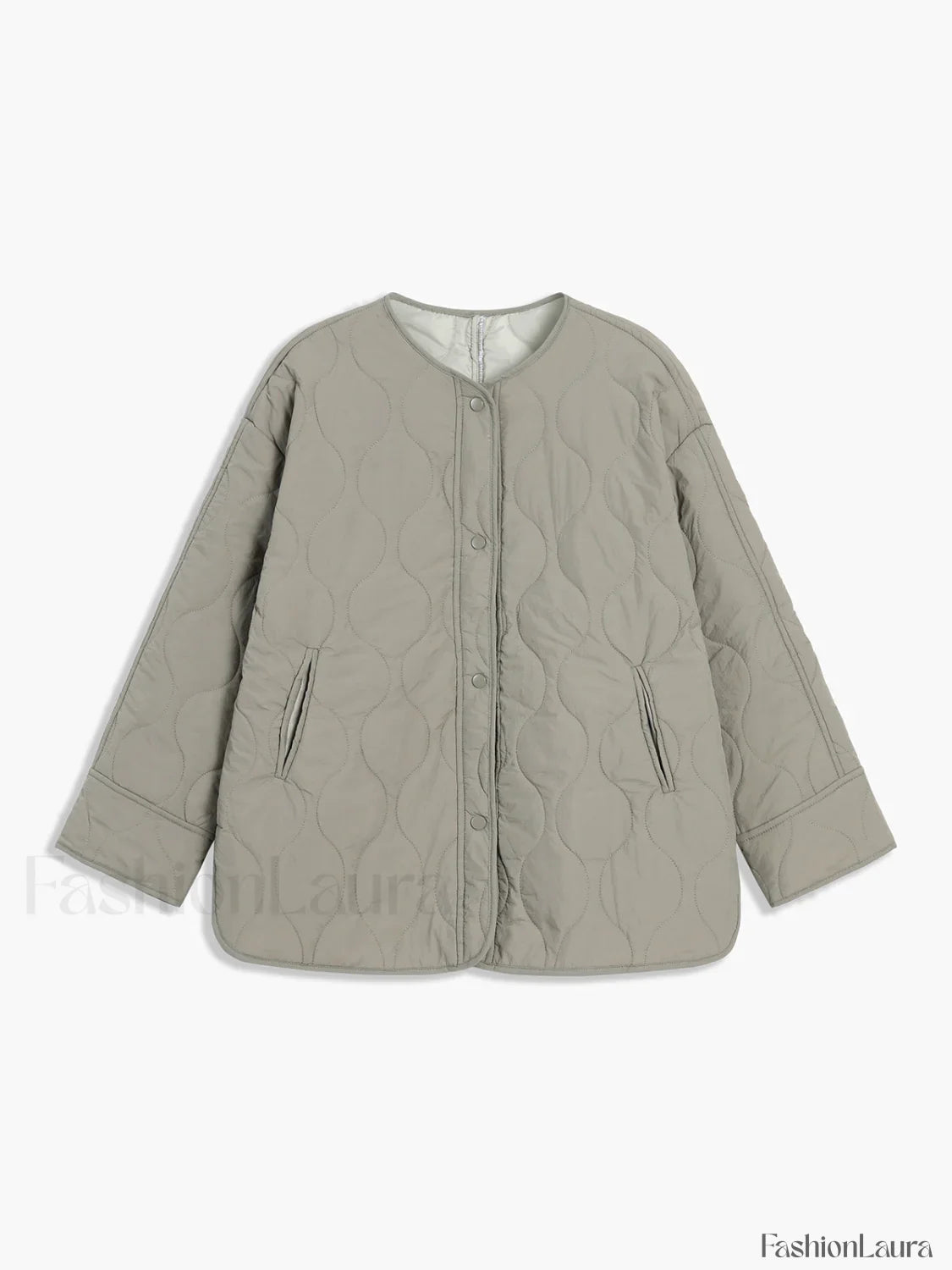 Effortless Quilted Graceful Puffer Coat