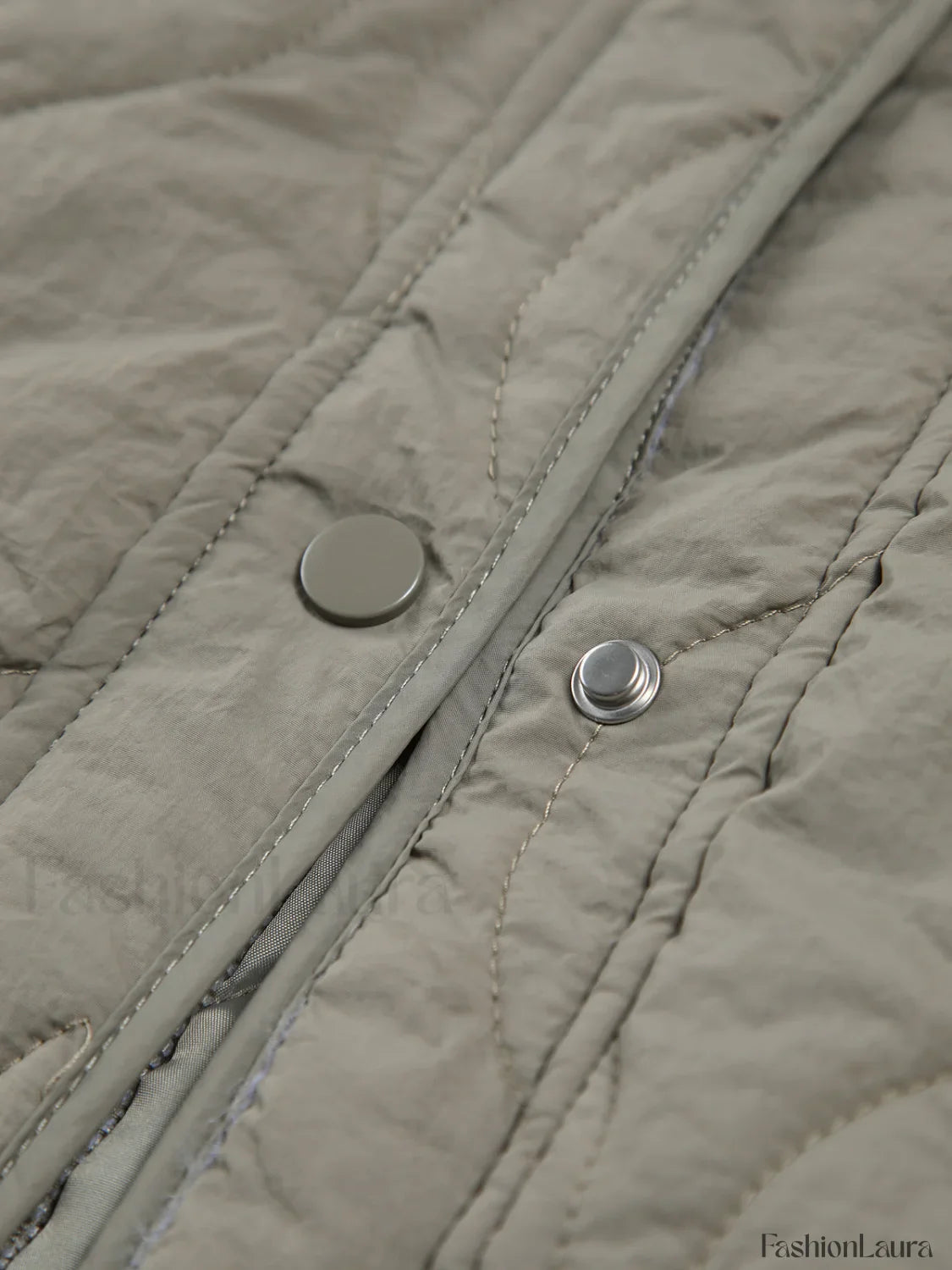 Effortless Quilted Graceful Puffer Coat