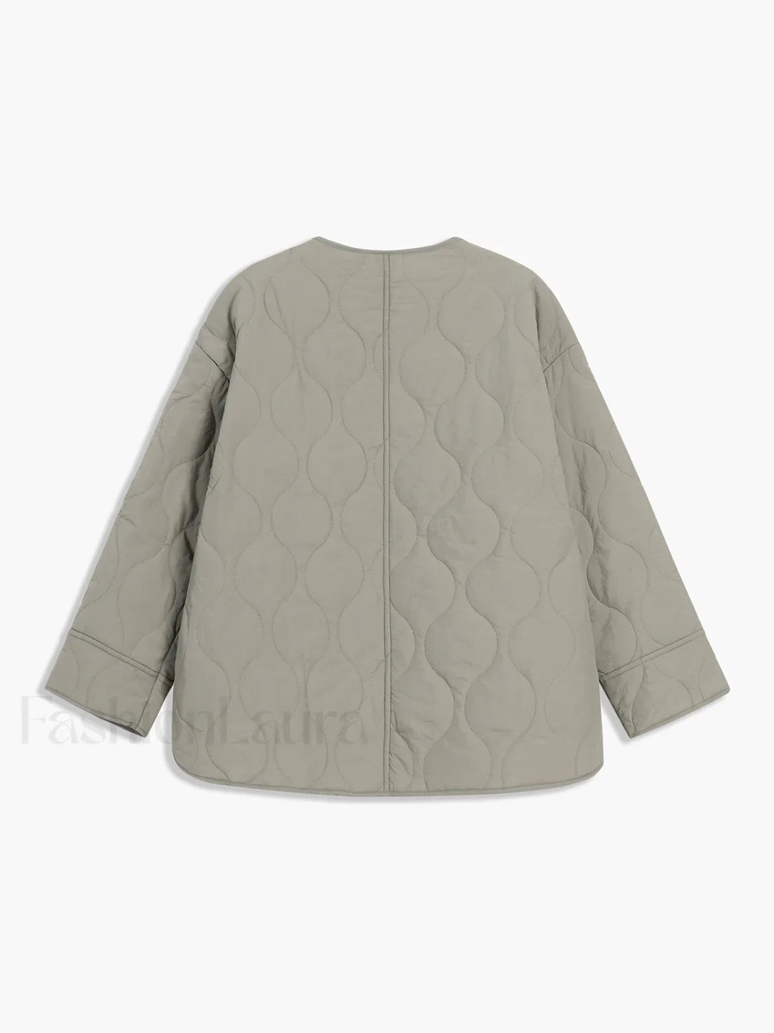 Effortless Quilted Graceful Puffer Coat