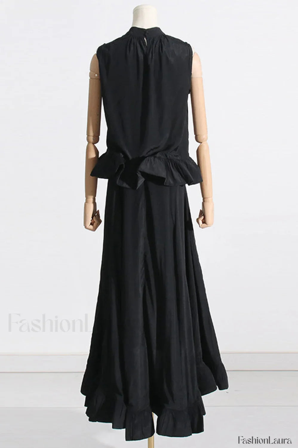 Elaine Pink Sleeveless Charming Ruffle Mermaid Set