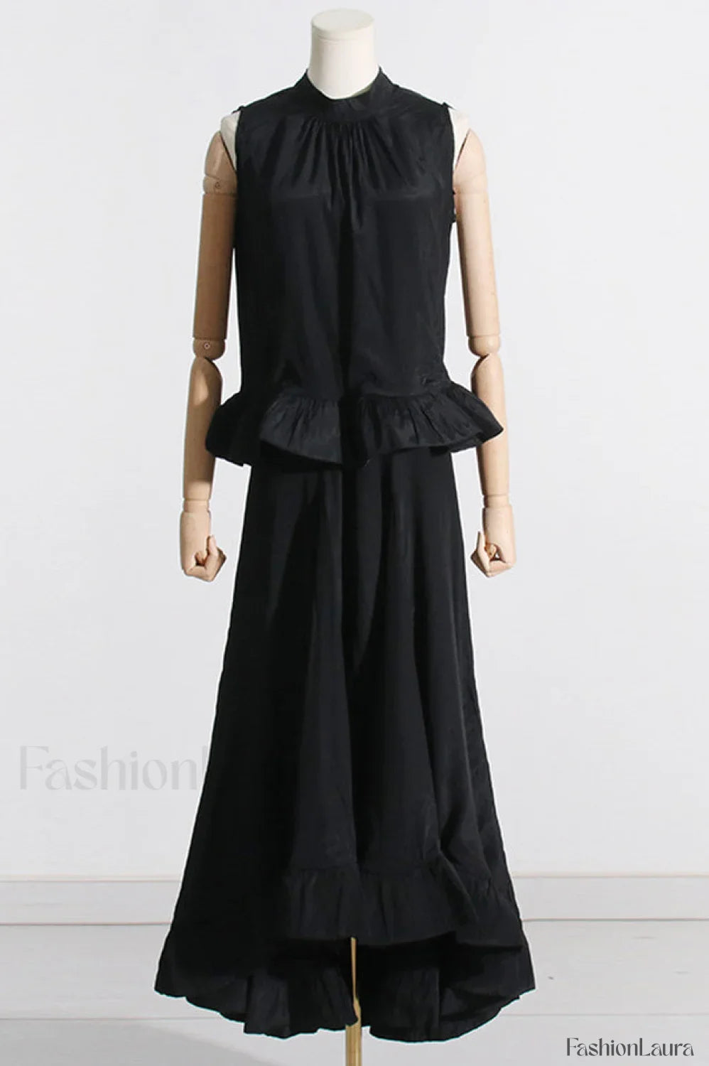 Elaine Pink Sleeveless Charming Ruffle Mermaid Set