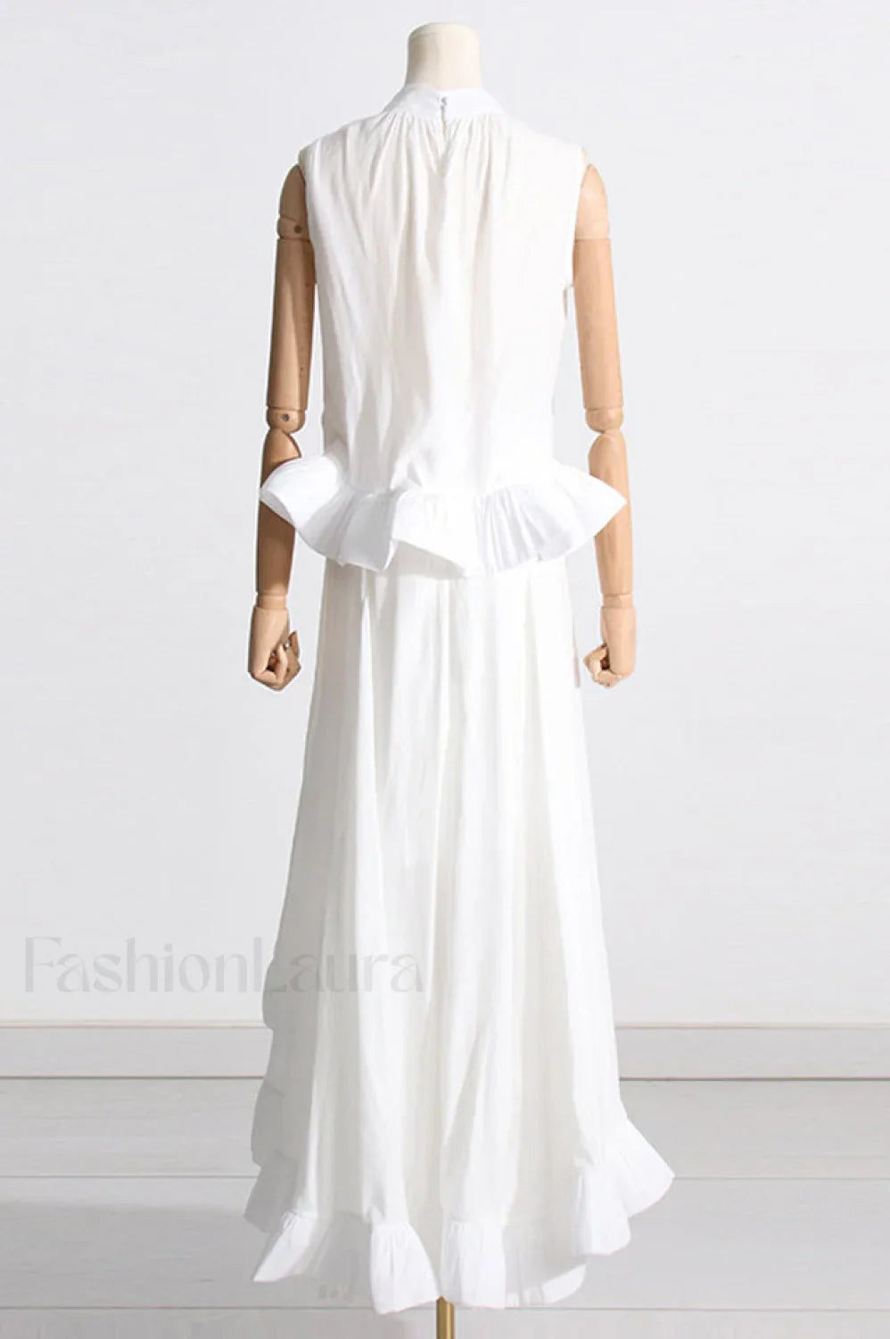 Elaine Pink Sleeveless Charming Ruffle Mermaid Set