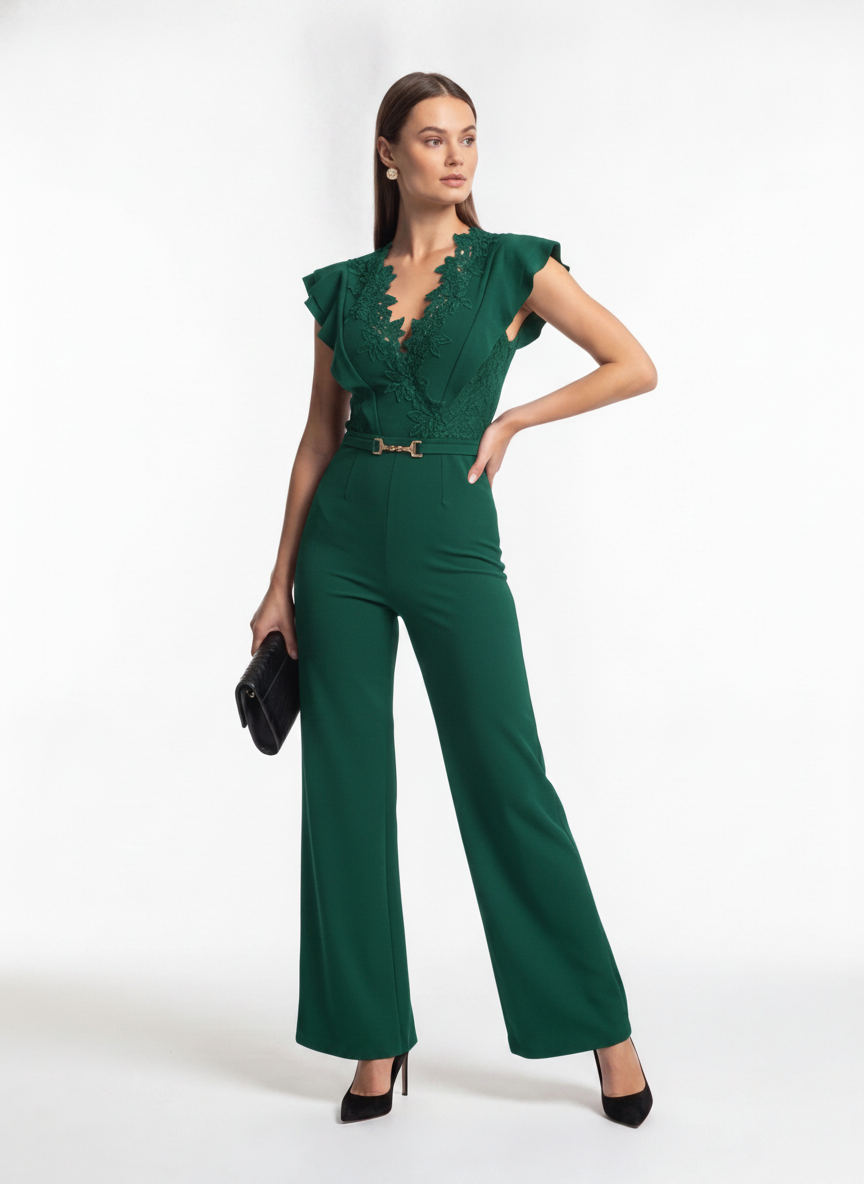 Elegant Black Jumpsuit for Women | Tailored Fit & Comfortable Fabric