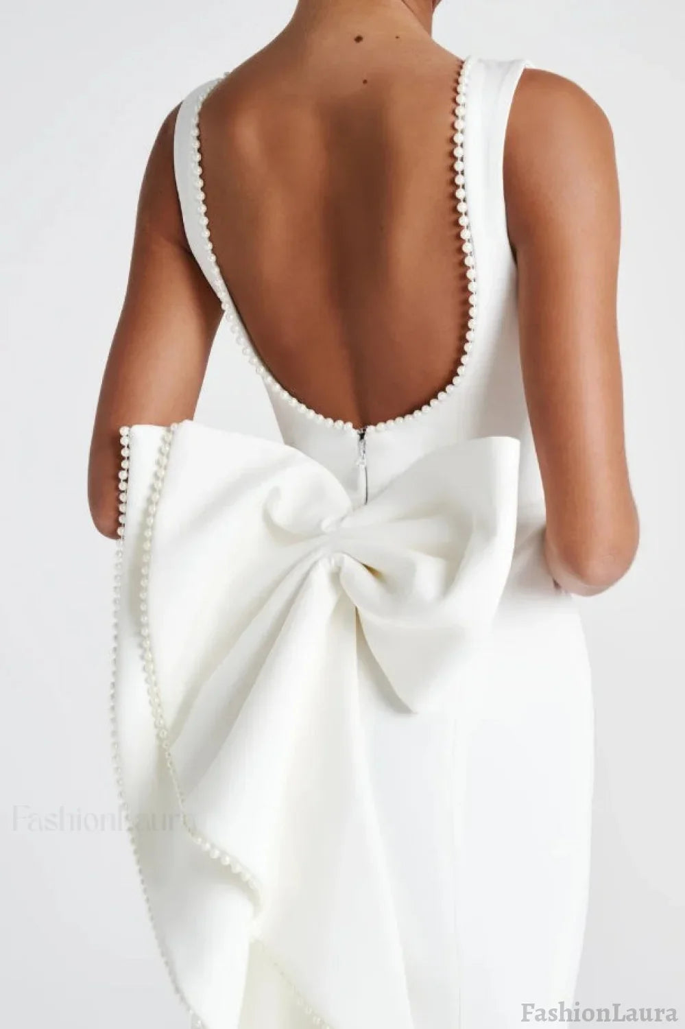 Elegant Bow Slim Fit Party Dress