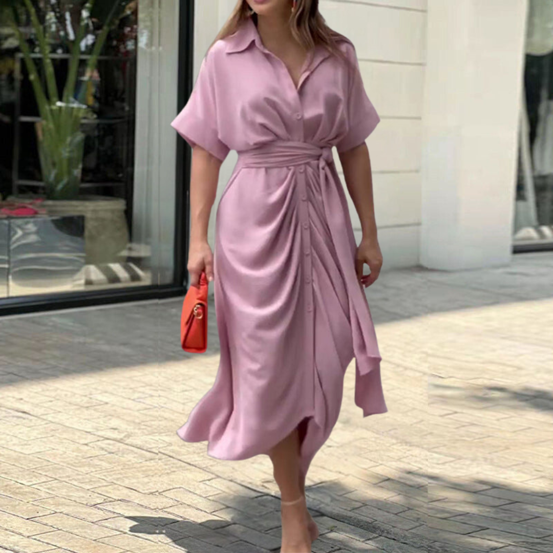 Mhairi Chic and Relaxed Dress for Women Wedding Guest Look