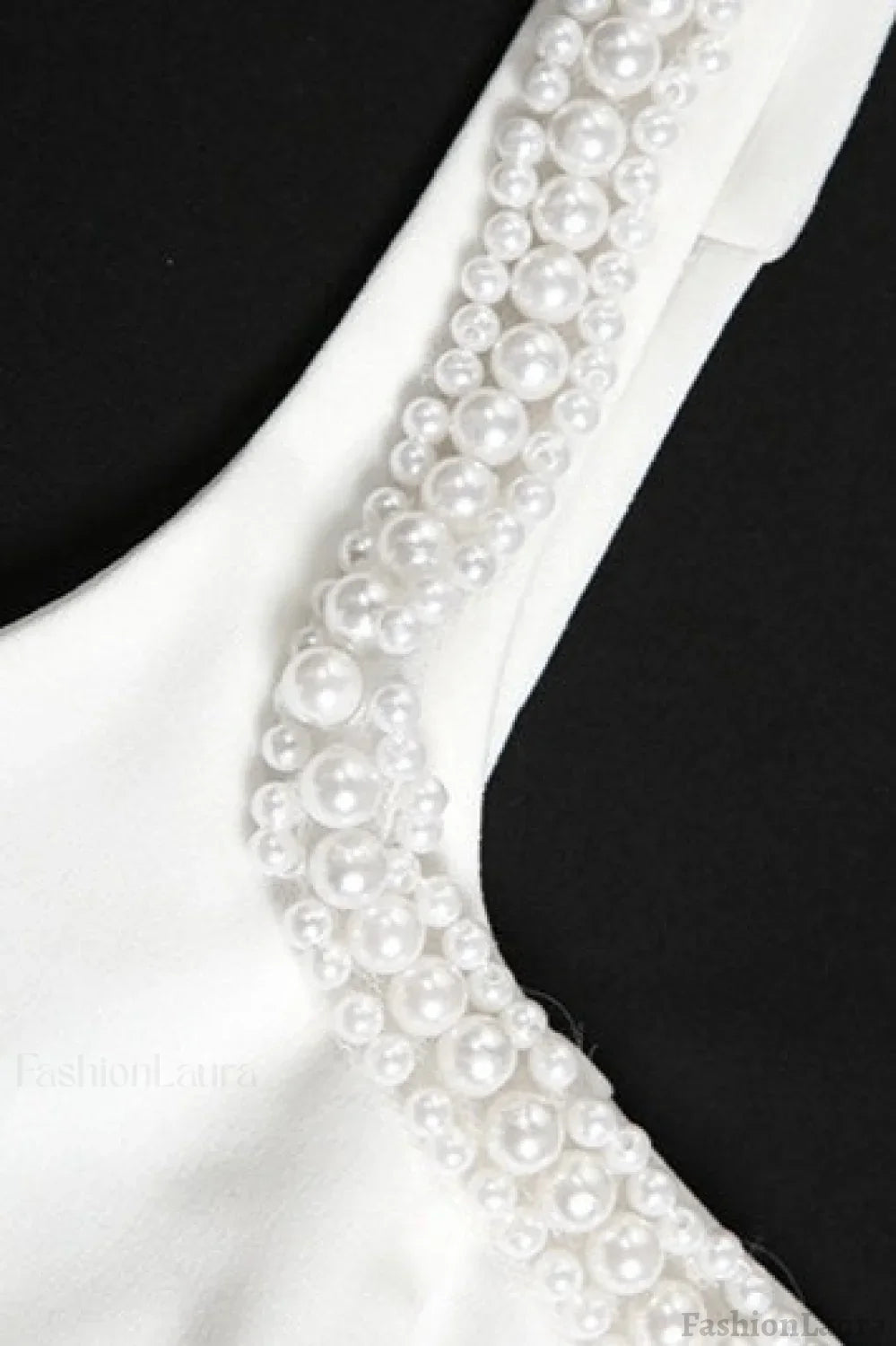 Elegant Pearl Strap Party Dress