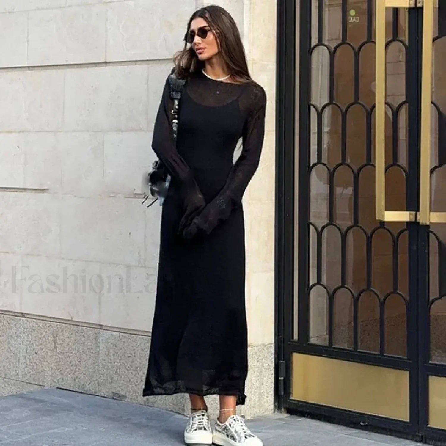 Elegant Solid Knit Beach Cover Up