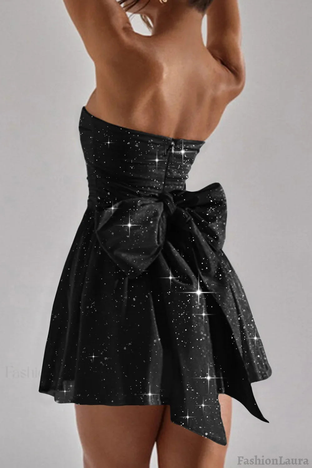 Elegant Strapless Bodycon Mini Party Dress