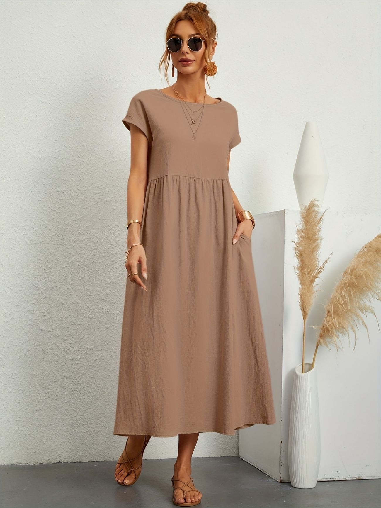 Wanda Elegant Airy Spring Dress for Women Wedding Guest Look