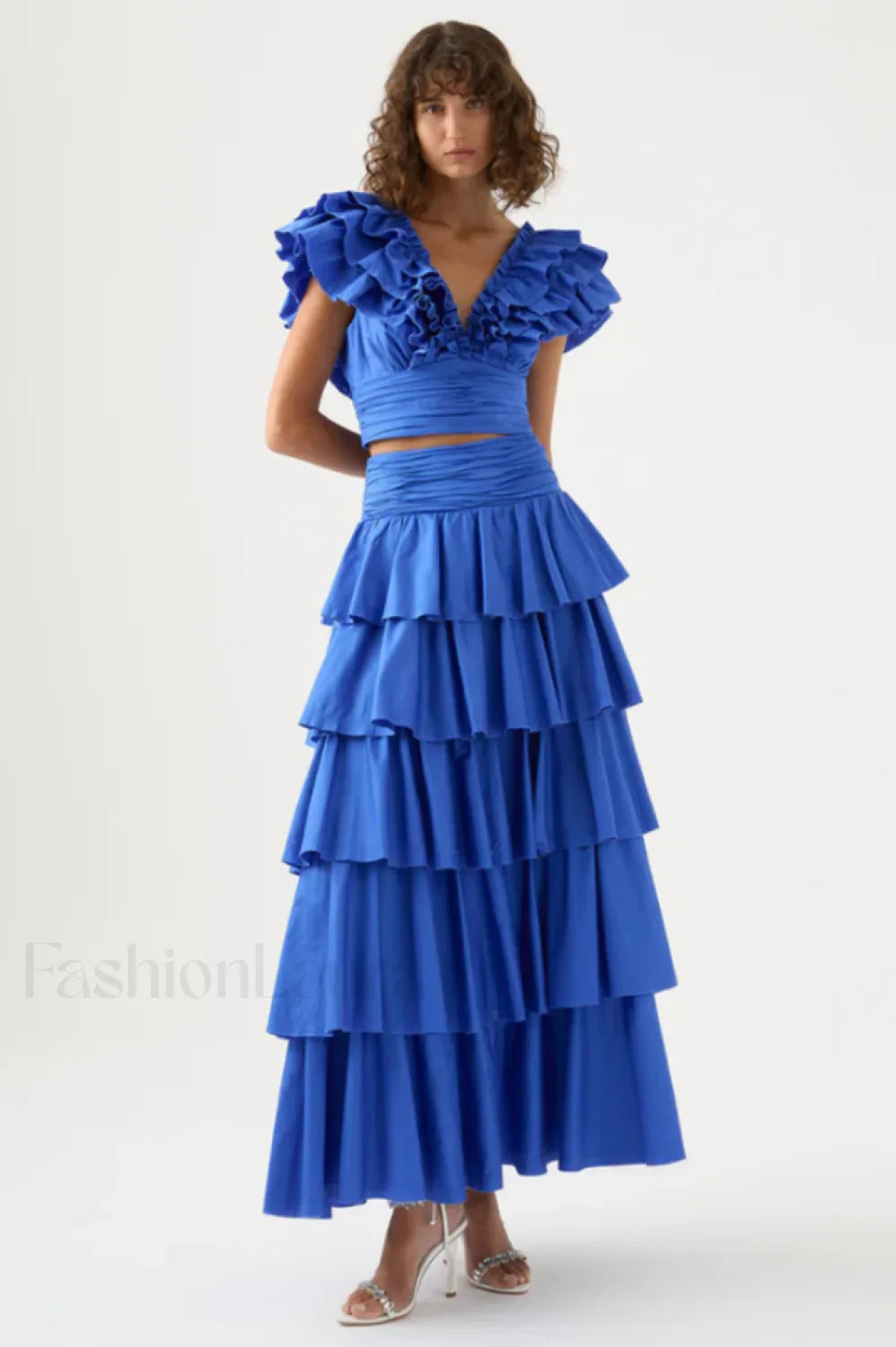 Eleni Tiered Stylish Maxi Skirt Set