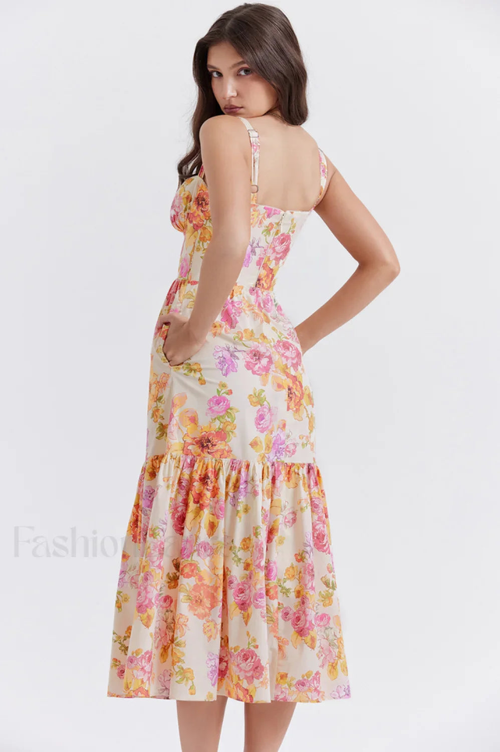 Elia Floral Stylish Midi Sundress