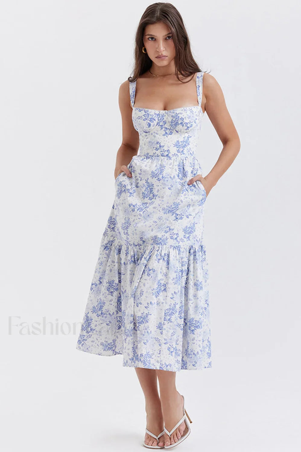 Elia Floral Stylish Midi Sundress