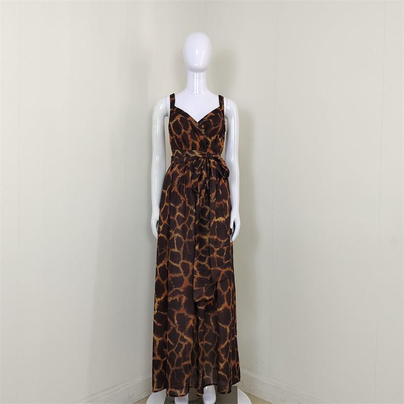 Ella Allover Print Sleeveless Maxi Dress