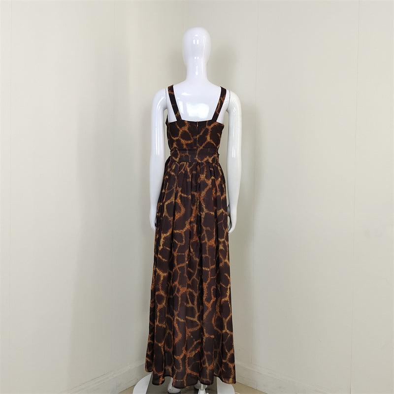 Ella Allover Print Sleeveless Maxi Dress