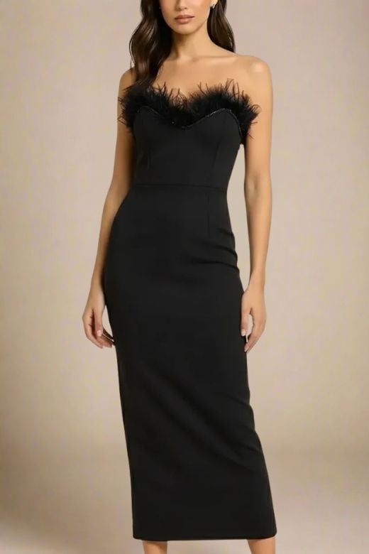Erin Bandage Maxi Dress - Classic Black