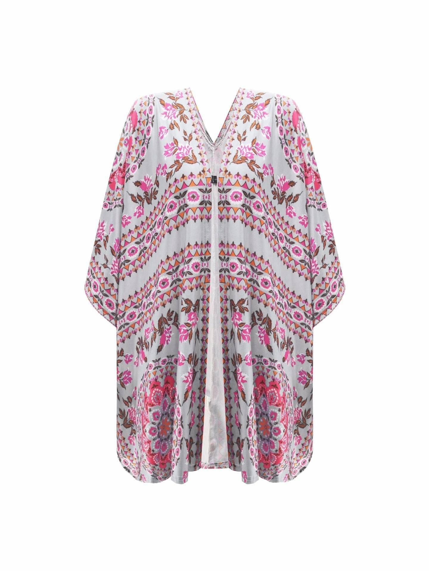 Ethnic Irregular Short Cardigan