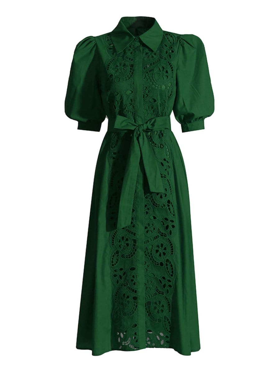 Evelyn Lace Midi Dress - View 10