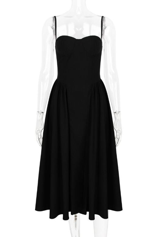 Everly Midi Dress - Classic Black