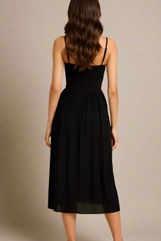 Everly Midi Dress - Classic Black