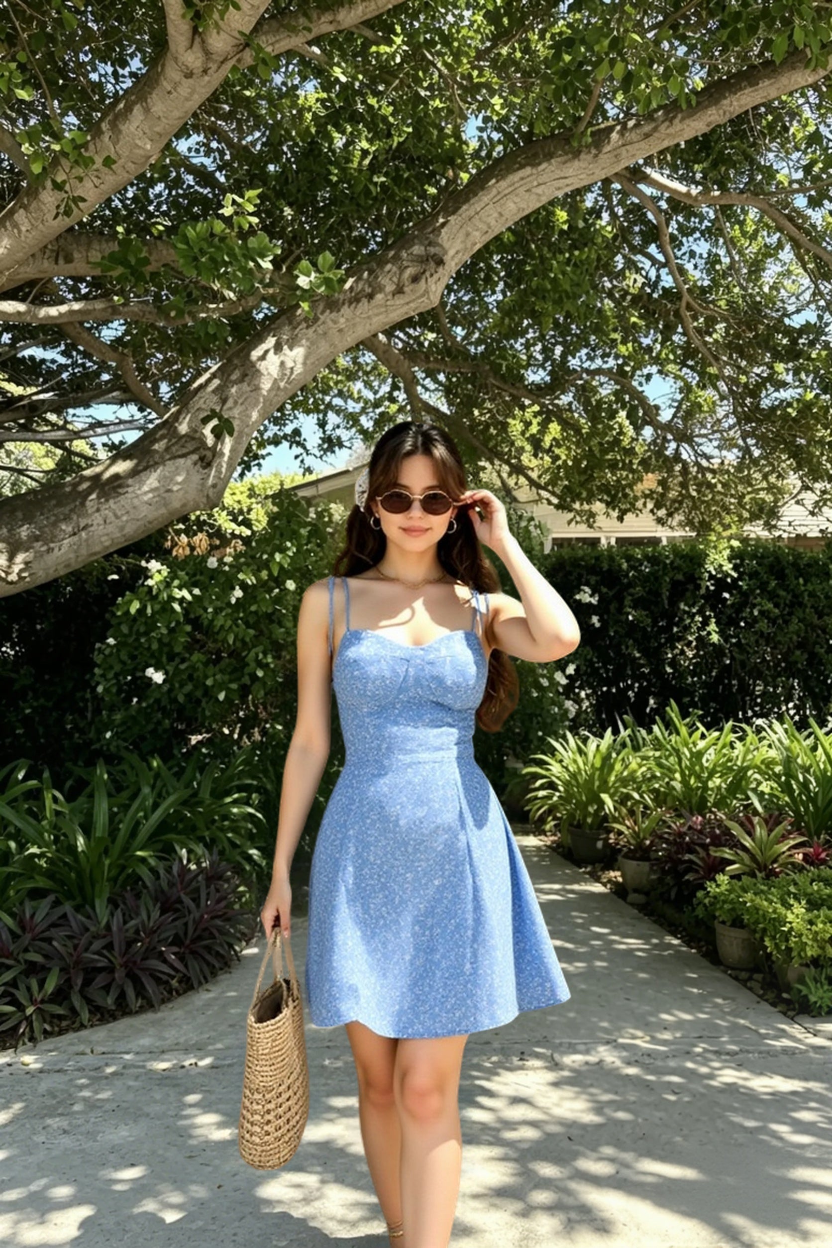 Lace Corset Floral Mini Dress