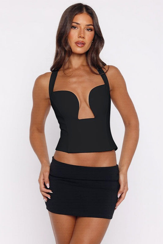 Halter-Neck Crop Top